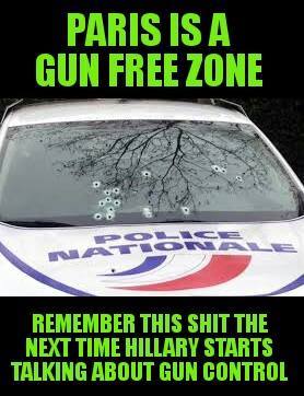 Paris Hillary Clinton Guns Gun Free