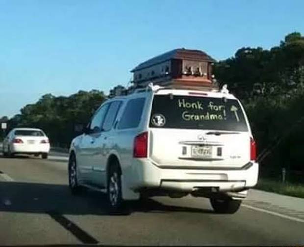 Silly Coffin honk for grandma