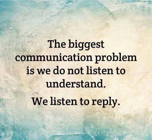 Silly Communication problem listening