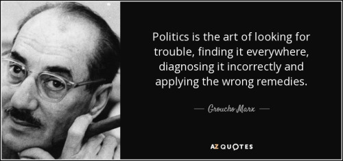 Silly Politics as defined by Groucho Marx