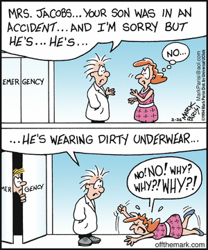Silly Son accident dirty underwear