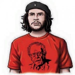 Che wearing a Bernie t-shirt