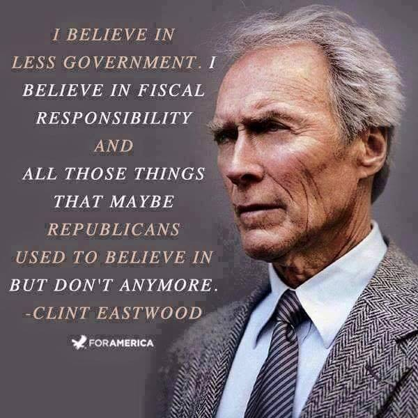 Conservative principles Clint Eastwood