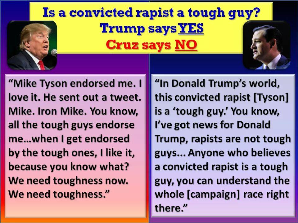 Cruz Trump Mike Tyson endorsement