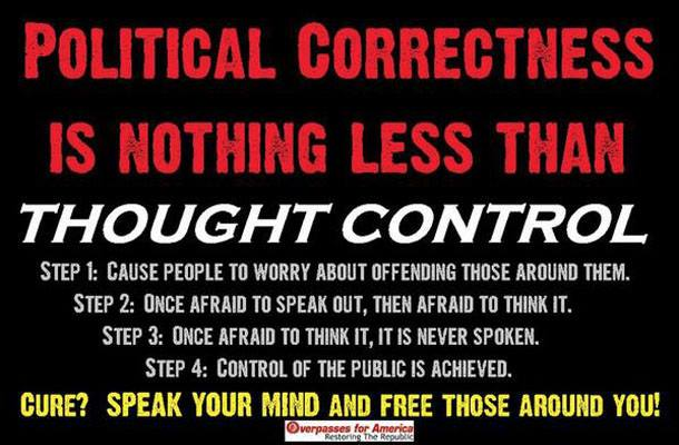 Government Free speech Political correctness is a form of control