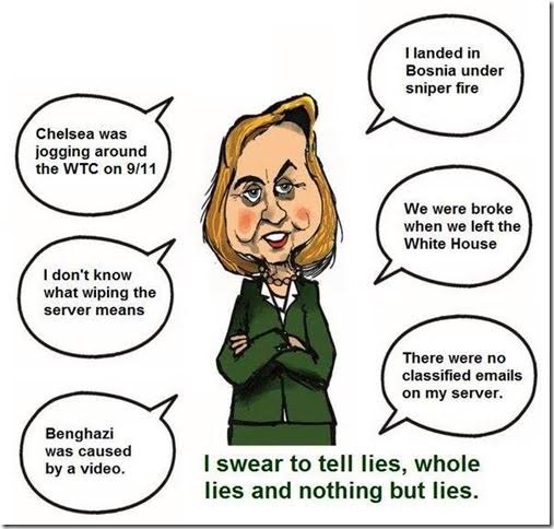 Hillary lies