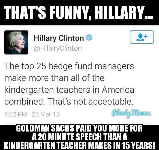 Hillary on Hedge Fund Managers