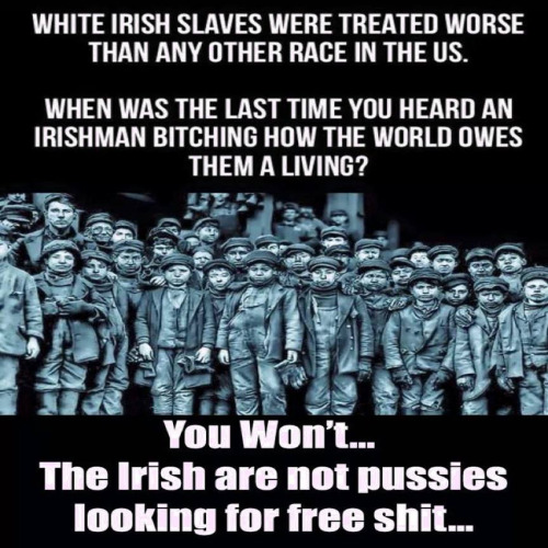 Immigration Welfare Blacks Irish tough not looking for freebies