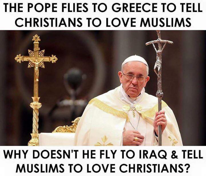 Religion Pope France Muslims Christians