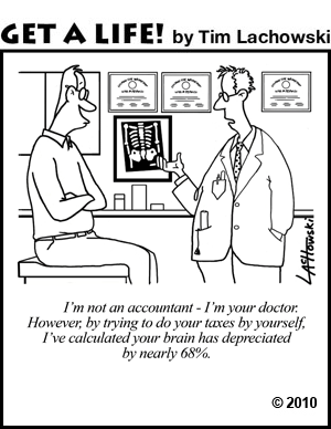 Silly doctors accountants brain function