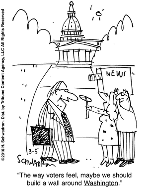 Silly politicians wall Washington
