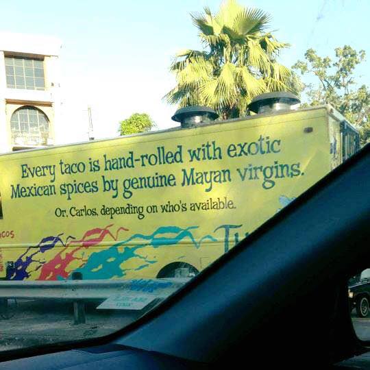 Silly taco truck