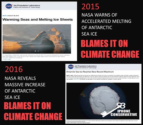 Stupid liberals Climate Change NASA explains everything