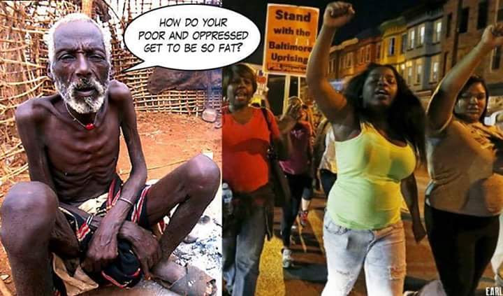 Stupid liberals fat poor people