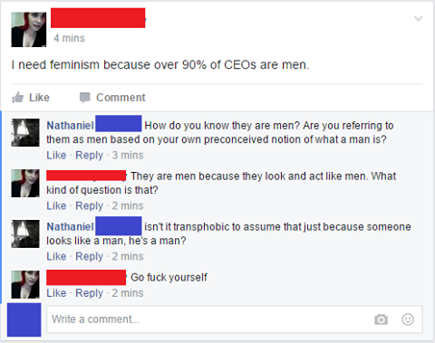 Stupid liberals on feminism and gender identity