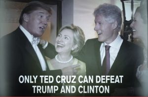 Ted Cruz defeating Trump and Clinton