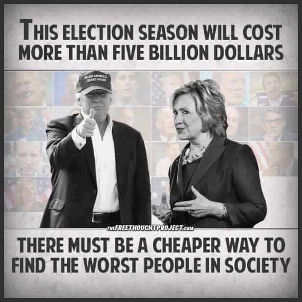 Trump Hillary Clinton expensive election