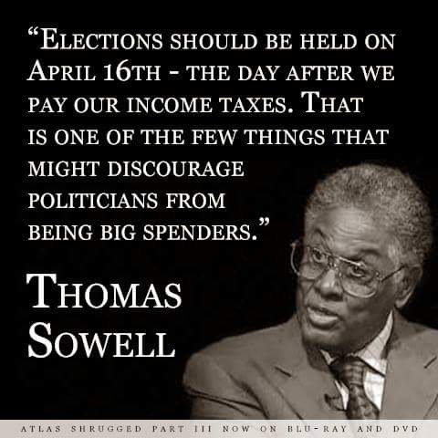 Wisdom Sowell on holding elections on April 16