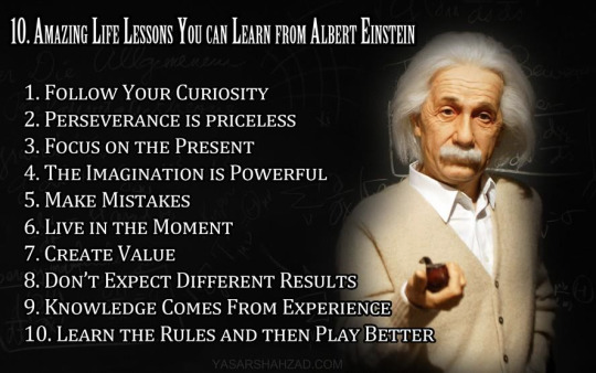 Wisdom learn from Einstein