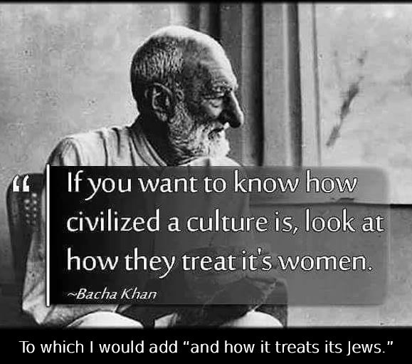 Women Jews civilization misogyny Bacha Khan