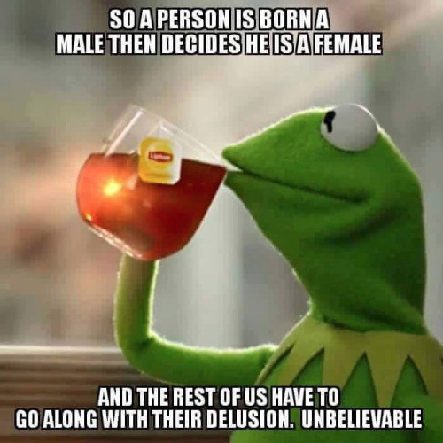 Bathroom gender delusional