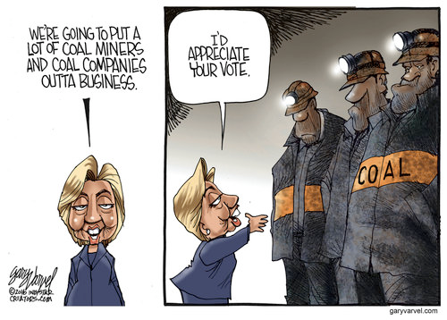 Hillary coal miners