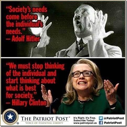 Hillary takes a page out of Hitler's book