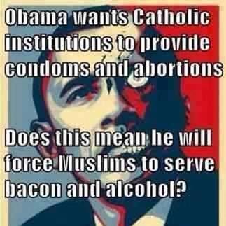 Obama abortions Muslims alcohol