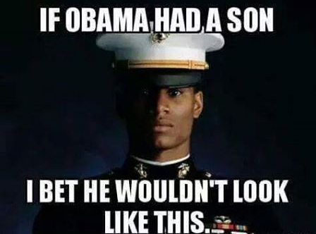 Obama son not Marine