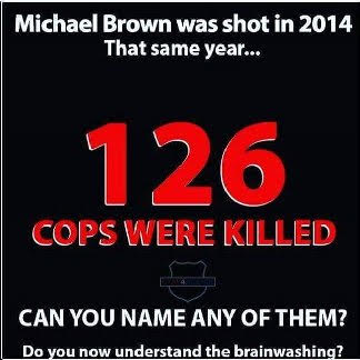 Police die unknown unlike Michael Brown