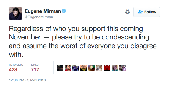 Silly How to treat the election