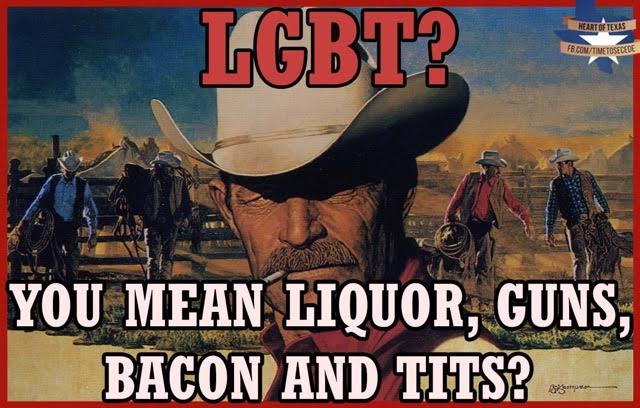 Silly LGBT Liquor Guns Bacon Tits