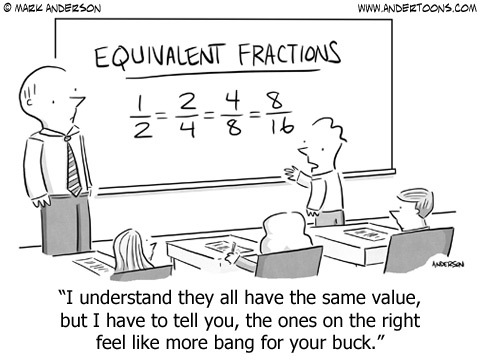 Silly fractions joke