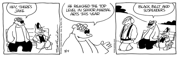 Silly senior martial arts