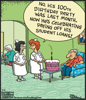 Silly student loan payoff