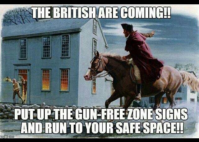 Stupid liberals Paul Revere ride