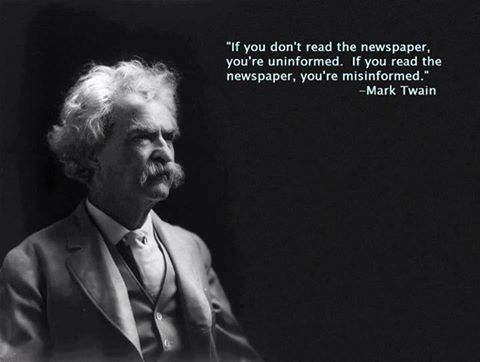 Stupid liberals Twain on media corruption