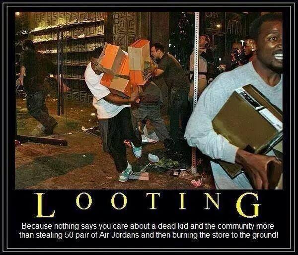 Stupid liberals looting