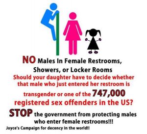 Stupid liberals male female restrooms protect women and girls