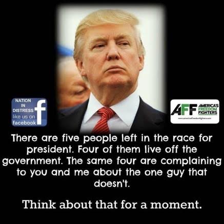 Trump doesn't work for government