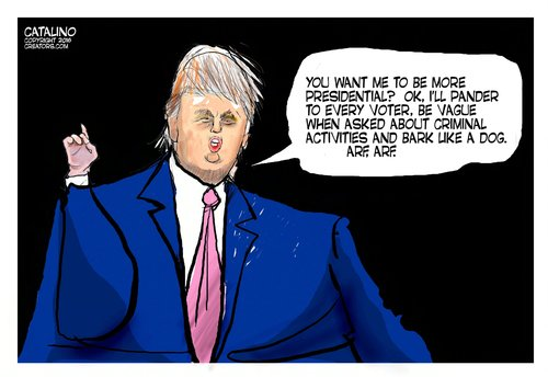 Trump on being more presidential