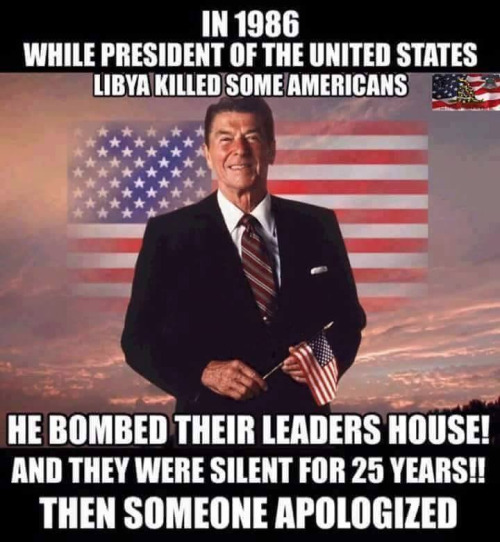 Wisdom Reagan bombed Libya