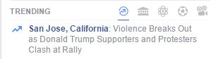Facebook describes events in San Jose