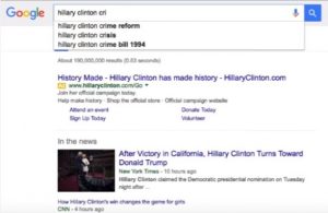 Google shills for Hillary