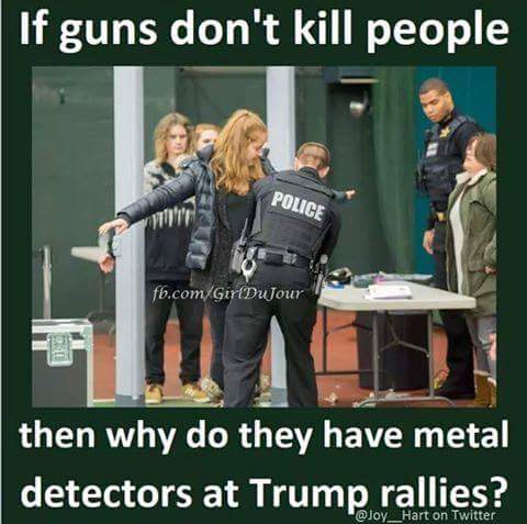 Guns Trump rallies