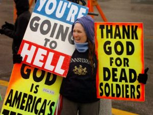 Westboro Baptist protest