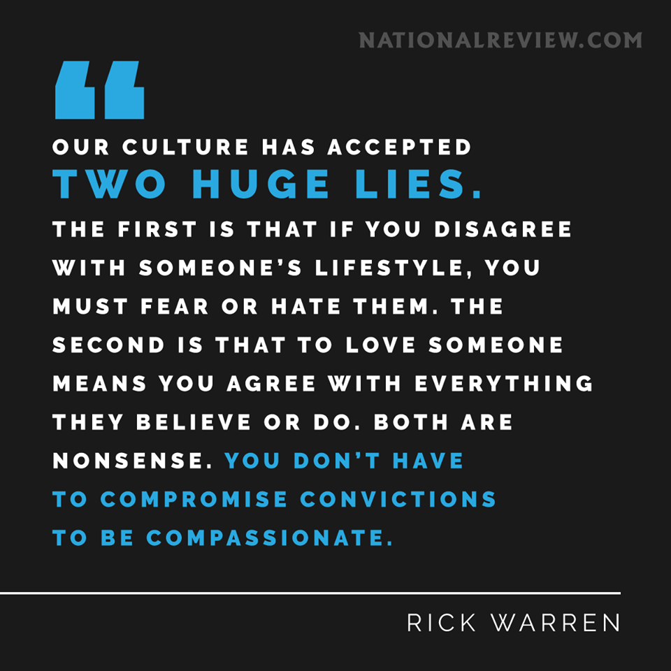 Wisdom compassion and convictions Rick Warren