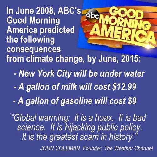 Climate change all a lie hoax