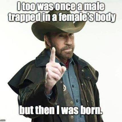 Gender male trapped in female body then born