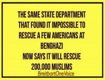 Government state department won't rescue Americans only Muslims
